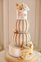 Unique wedding cake design..