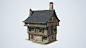 Medieval House, Felipe Melegatti Solly : Based on the concept by Hyunsu Cha: https://www.artstation.com/artwork/2xKw8Y