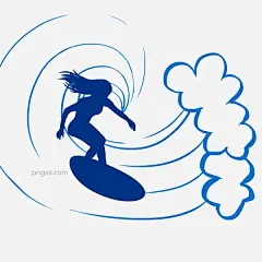 夏日海洋蓝色浪花女人冲浪手绘图片下载图片大小2000x2000px 图片尺寸287.51 KB 来自PNG搜索网 pngss.com 免费免扣png素材下载！海上冲浪#激情#卡通手绘#蓝色浪花#浪花#浪花一朵朵#女人冲浪#手绘#暑期冲浪#夏季旅游#