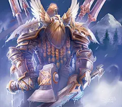 暴雪画廊TCG卡牌20张：各职业战斗画面 - 多玩魔兽世界专区图片站