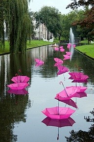 pretty pink umbrella...