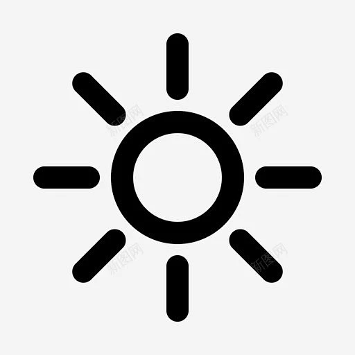 亮度用户界面阳光图标 阳光 icon 标识 标志 UI图标 设计图片 免费下载 页面网页 平面电商 创意素材-花瓣网