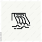 River Dam Energy icon vector