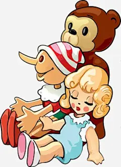 木偶与熊高清素材 公仔 动物 玩具 免抠png 设计图片 免费下载