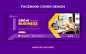 Creative business social media banner template with facebook cover design Premium Vector