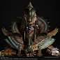 Total War Warhammer 2 - Settra, Tom Parker : made for total war warhammer 2 DLC, Tomb Kings. Concept by the awesome Rinehart Appiah