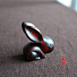 【已结缘】~米唐木艺~印度小叶紫檀 老料 雕刻 把件 雕件生肖 兔-淘宝网