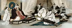看完清华才女的“诗词美人”，像是在40度的夏天喝了一口青梅酒_尧立_山海经_作品 :  于是尧立选用了更为古朴的壁画表现形式，来刻画敦和风雅的桓伊和狂狷博文的王徽之，和他们关于音乐的不期而遇。 但她也意识到“优秀的匠人”绝不是好当的，过硬的技术、持久的热忱、精益求精的追求等一切资质和品…