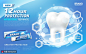 长久功效保护牙齿健康牙膏个护海报 海报招贴 洗化海报