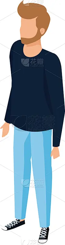 男人,络腮胡子,性格,休闲装,青年人,分离着色,男孩,概念,青年男人,设计