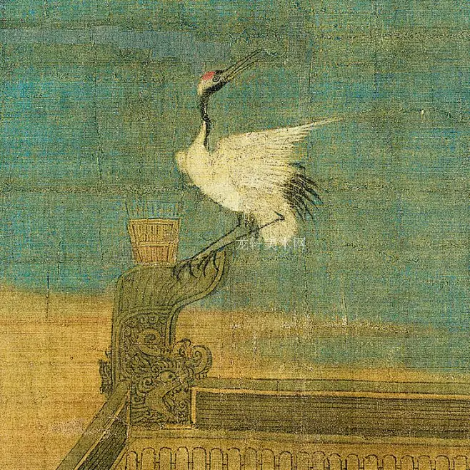 宋徽宗赵佶瑞鹤图卷 宋代名画 传世花鸟画+瘦金体书画卷电子图片-淘宝网-花瓣网