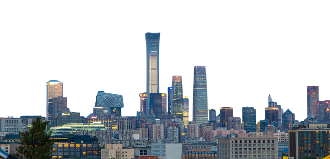 千库网_北京夜景国贸建筑灯光_元素编号1...