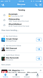 Twitter iPhone feeds, discover, trending screenshot