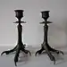 Antique candleholders: 