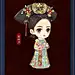 动漫人物手绘插画涂鸦，电视剧《如懿传》Q版卡通人物手机壁纸