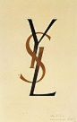 YSL logo, 1961.