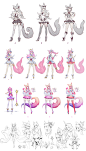 Star Guardian 2017 部分初期的造型设计 by ZeronisARThttps://www.artstation.com/artwork/NL2DD