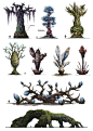 tabletopresources: “ [X] Check out Tabletop Gaming Resources for more art, tips and tools for your game! ” Superb mutant plants for your Gamma Terran forests.