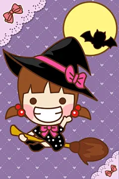 ❤Rio❤自改YOKI小魔女壁纸，祝大家万圣节玩的开心~（8张）_壁纸_新浪轻博客
