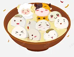 汤圆 创意素材