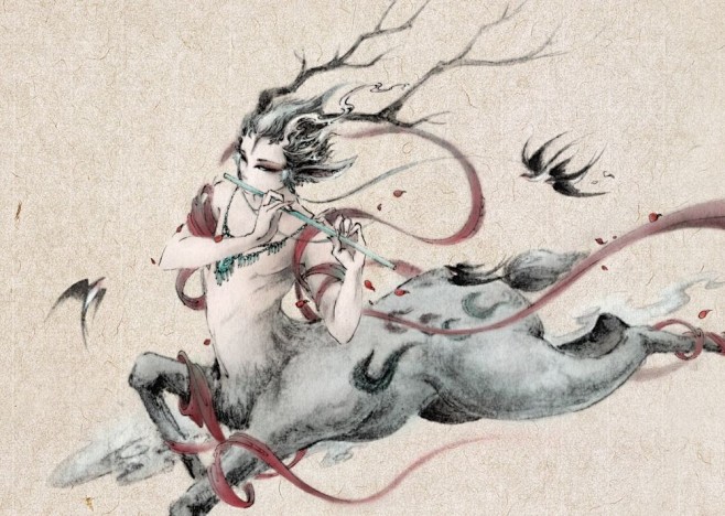 九色鹿-杉泽__涂鸦王国插画