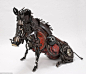 'Wild Bore Sitting' (£14,500): An artist has come up with an ingenious use for old car parts destined for the scrap yard