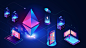 Set Isometric Ethereum  - Illustrations - 2