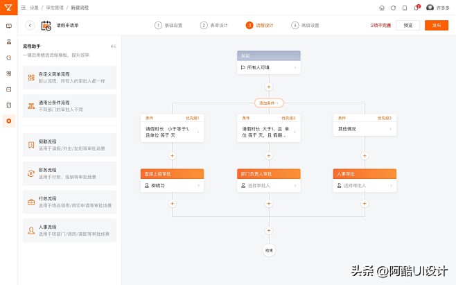 审批流设计｜分分钟搞定_阿酷UI设计_2...