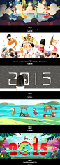 #插画# #卡通# #人物# #色彩# 2015 Everyday | June : 2015 Everyday, a 365 doodle project. This is the June part, 30 illustrator and 30 different style.