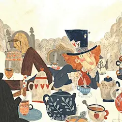 儿童插画超话 分享插画家Ema Malyauka 画的《爱丽丝梦游仙境》，画风很新颖。
与一般童话迥然不同，《爱丽丝梦游仙境》充满天马行空的奇思妙想，讲述了一个再普遍不过的主题：一个天真的孩子想要了解奇怪的成人世界。兔子洞、疯帽子先生、魔法糕点和暗门组成的梦幻世界也让全世界的儿童和成人着迷 ​​​​...展开全文c