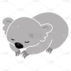 澳大利亚动物矢量插图考拉出汗和道歉。