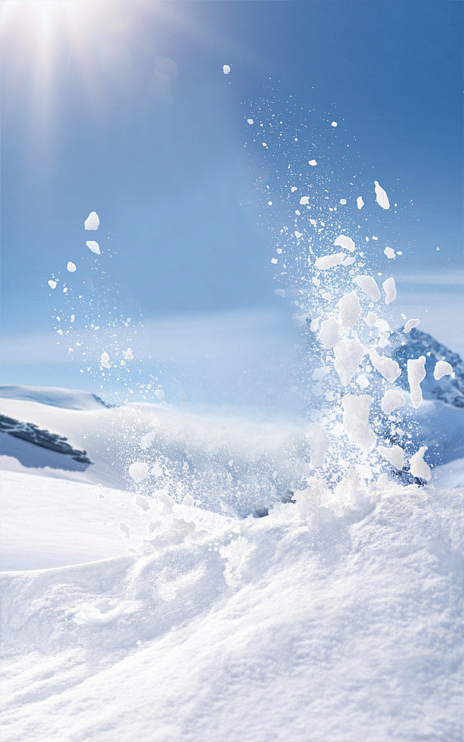 雪山背景