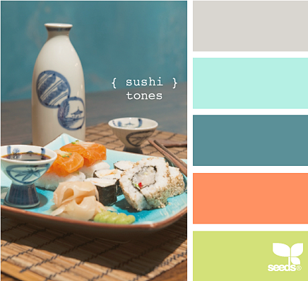 sushi tones#颜色搭配# #配...