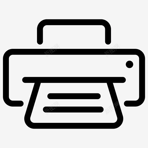 打印机纸张办公机器图标 标志 UI图标 设计图片 免费下载 页面网页 平面电商 创意素材-花瓣网