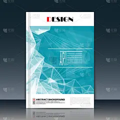 抽象构图，名片，蓝色外星行星，a4小册子标题表，创意三角形图，标志标志，坚定横幅形式，明星，外太空飞