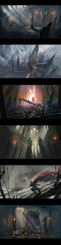 scenes for ShadowGate by wlop on deviantART