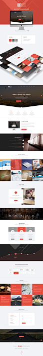 Freebie | Bino Landing Page PSD Template - WEB Inspiration