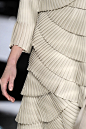 Pleated scalloped detail dress, by Valentino.百褶  褶皱  下摆