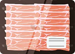 猪肉,矢量,插画,腰肉,肉制品,牛排,健康保健,清新,食品,排骨