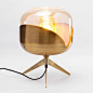 Hurn & Hurn Discoveries Gold Goblet Tripod Table Lamp