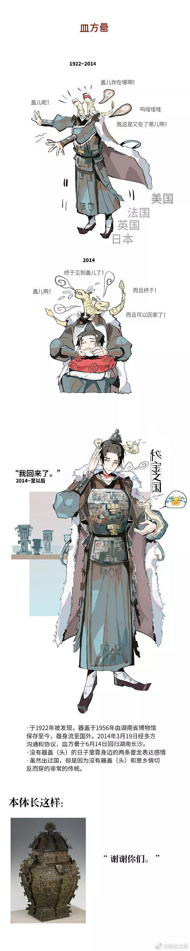 #秘宝之国# #文物拟人#  欢迎回来！...