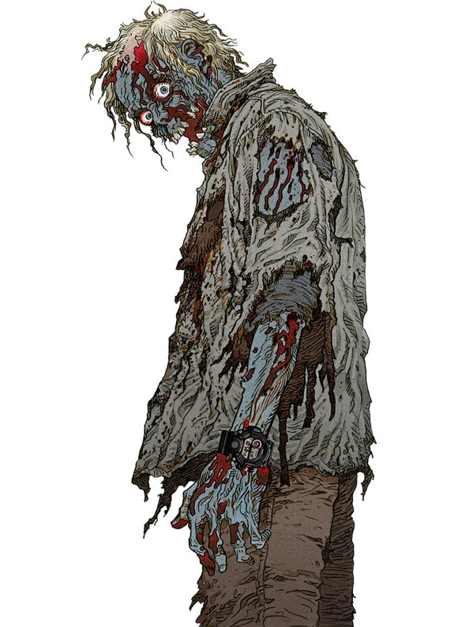 日本动漫大师大友克洋概念原画gshock超强悍表款rangeman