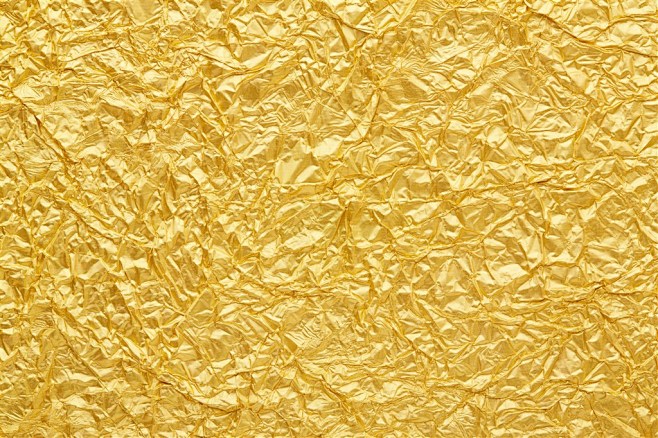 金色褶皱材质背景