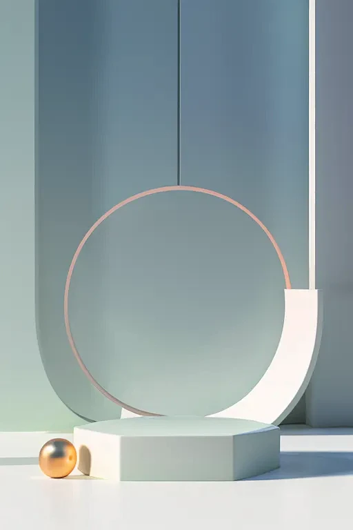 C4D几何背景geometry-bg