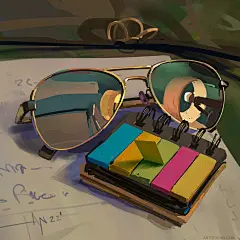光影塑造！12张写实物品速涂插画作品欣赏