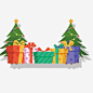 卡通手绘圣诞树礼物盒图宝宝 https://bao16.com 卡通手绘 精美的 圣诞树 礼物盒 礼盒 盒子 创意