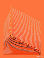 #平面设计# 几何元素构成的建筑海报设计 ​​​​
