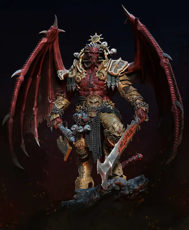 Warhammer-40000-фэндомы-Angron-Primarchs-7869626.jpeg (1577×1920)-花瓣网