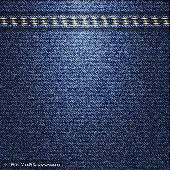 蓝色牛仔裤牛仔真皮牛仔质地 Blue jeans realistic denim texture-花瓣网