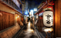 General 5120x3200 cityscapes anime architecture buildings anime anime Japanese HDR night lights bamboo clouds alley Japan cities streets